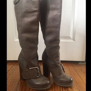 Nine West Grey High Boots