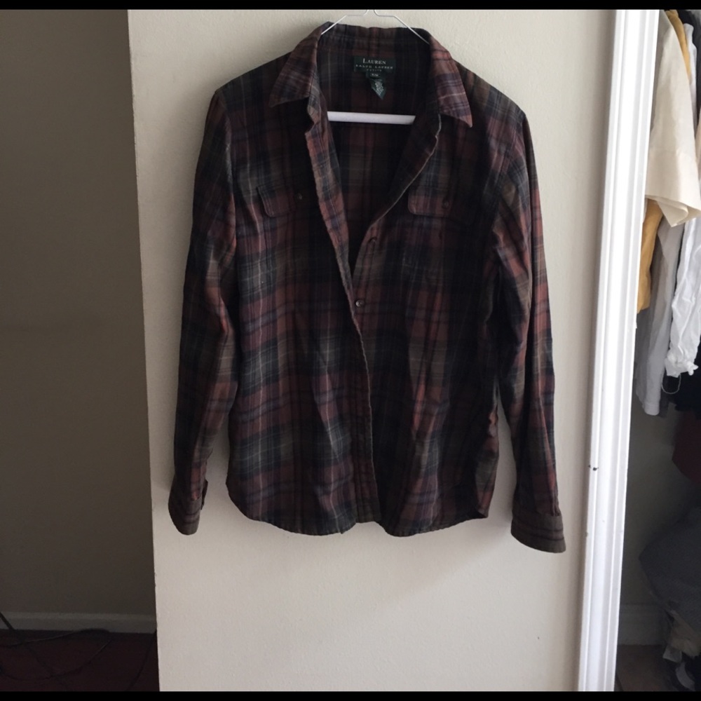 RALPH LAUREN Vintage Plaid Button Up