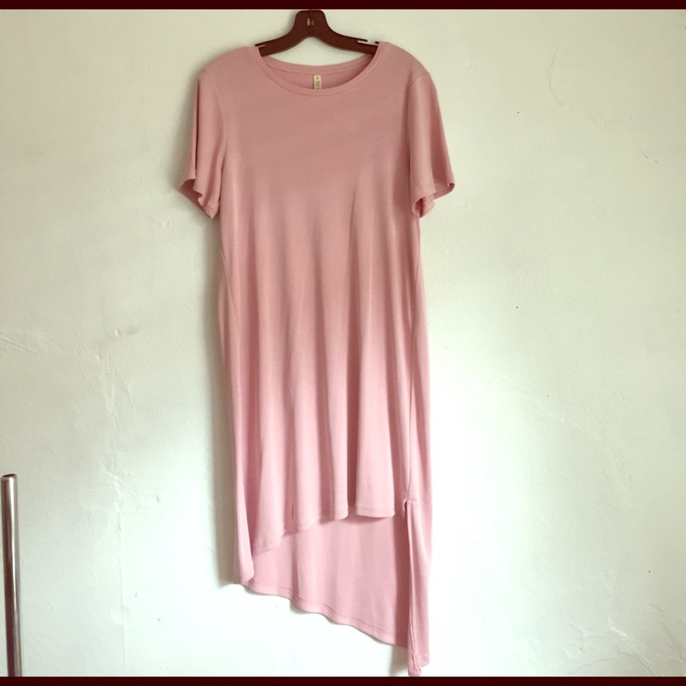 State of being rose colored asymmetrical dress