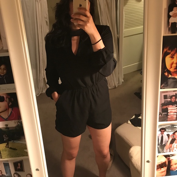 Urban Outfitters long sleeved Black Romper - Picture 6 of 6