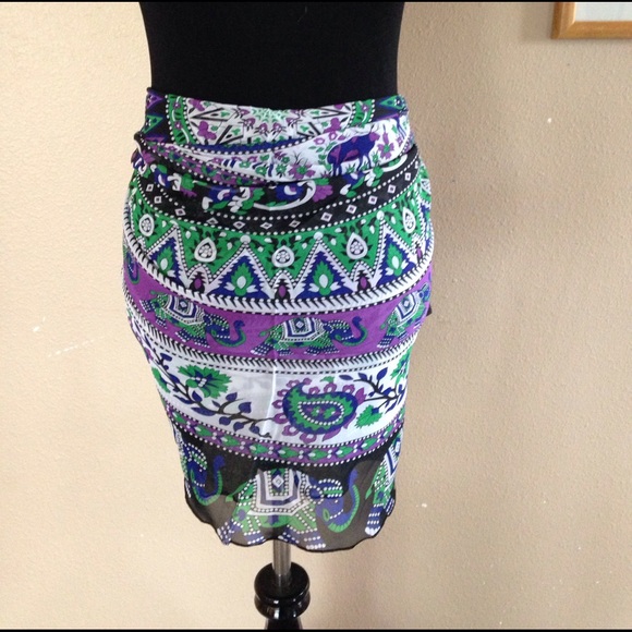 Chiffon sarong/beach throw - Picture 7 of 8