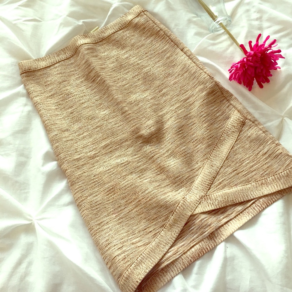 Bebe Shimmer Bandage Skirt