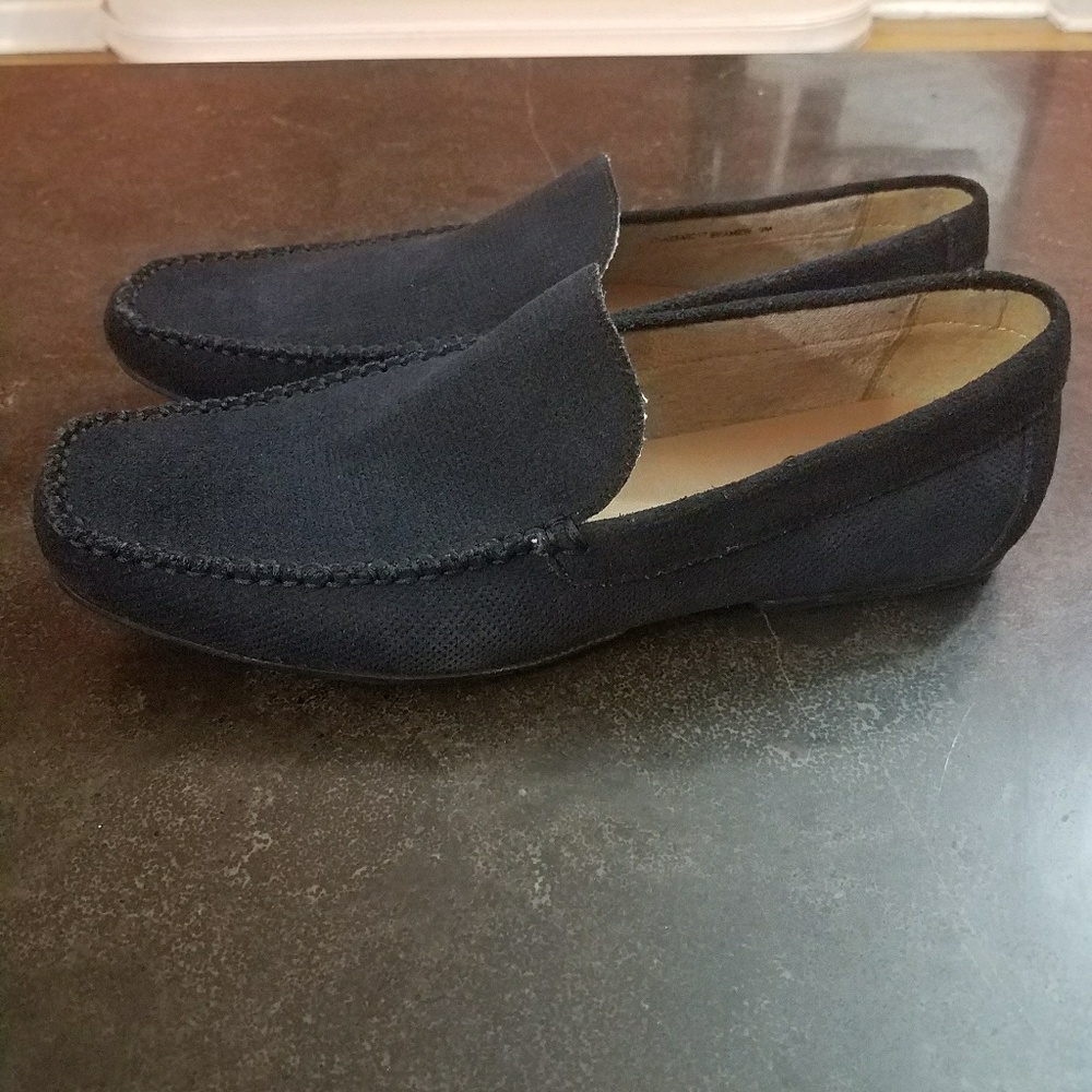 Blue loafers