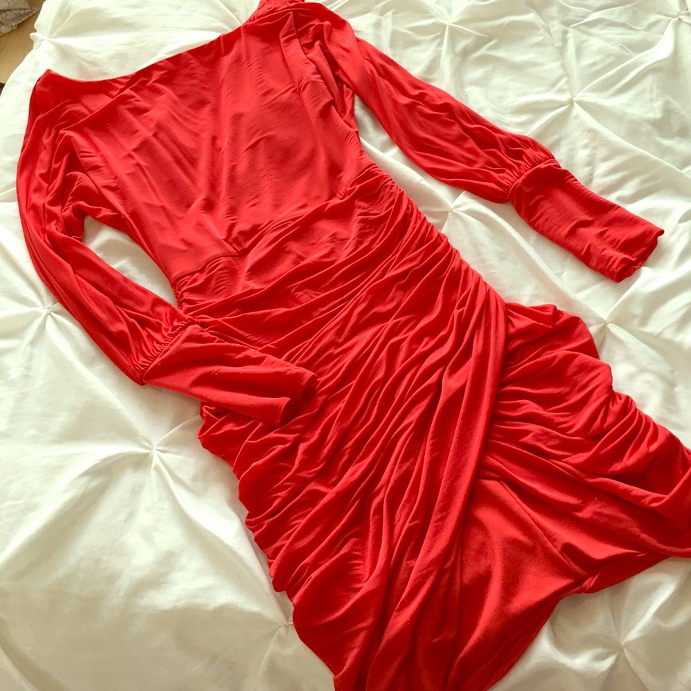 BeBe Engine Red Dress