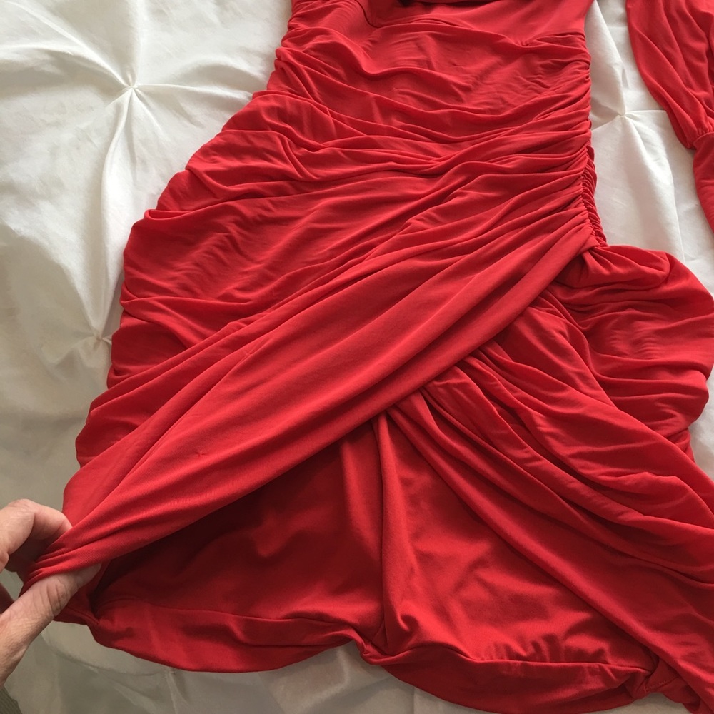 BeBe Engine Red Dress - Picture 3 of 4