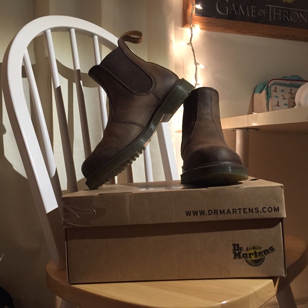 Womens Dr Martens Brown Chelsea Boots