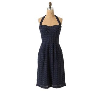 Girls from Savoy "Eyelet branch halter" dress