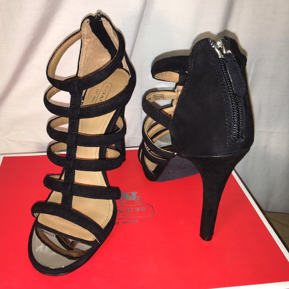 Coach Black Lavania high heels