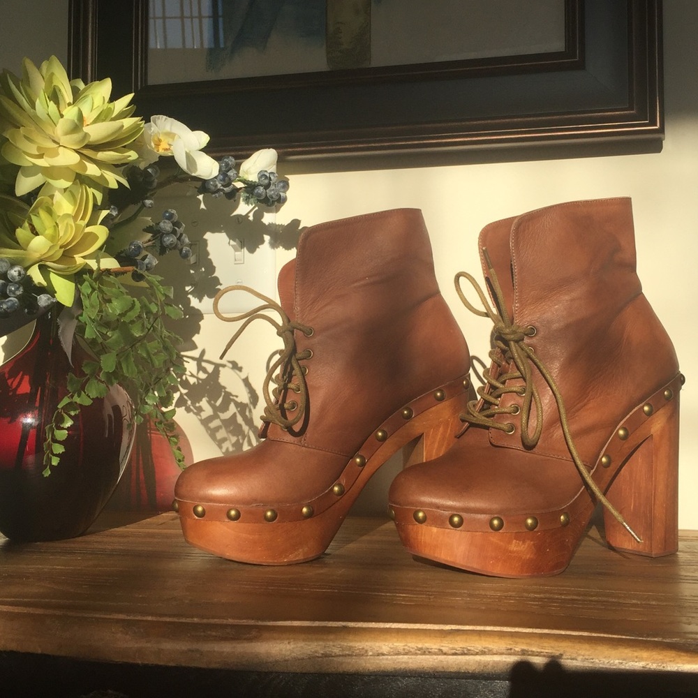 Jeffery Campbell "Woodies"  Platform Booties
