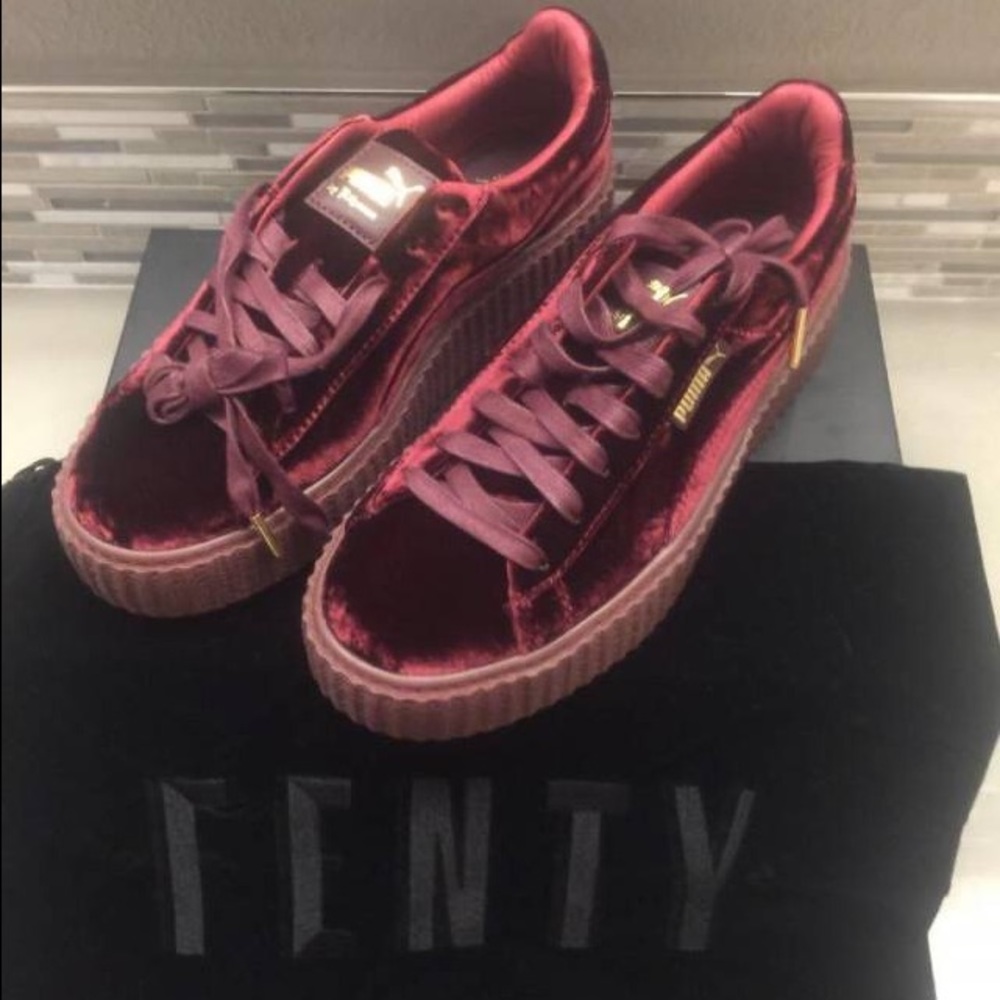 Rihanna Burgundy Creepers