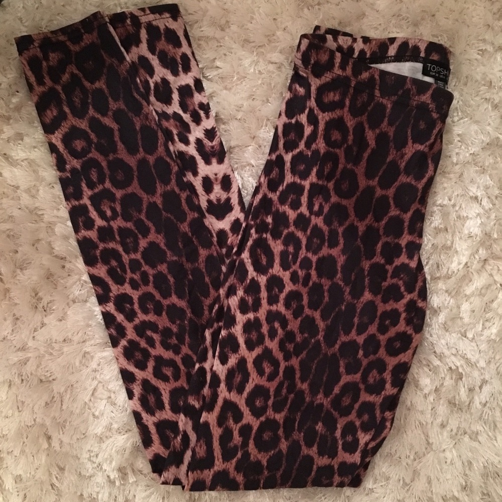 🐯 TOPSHOP leopard leggings