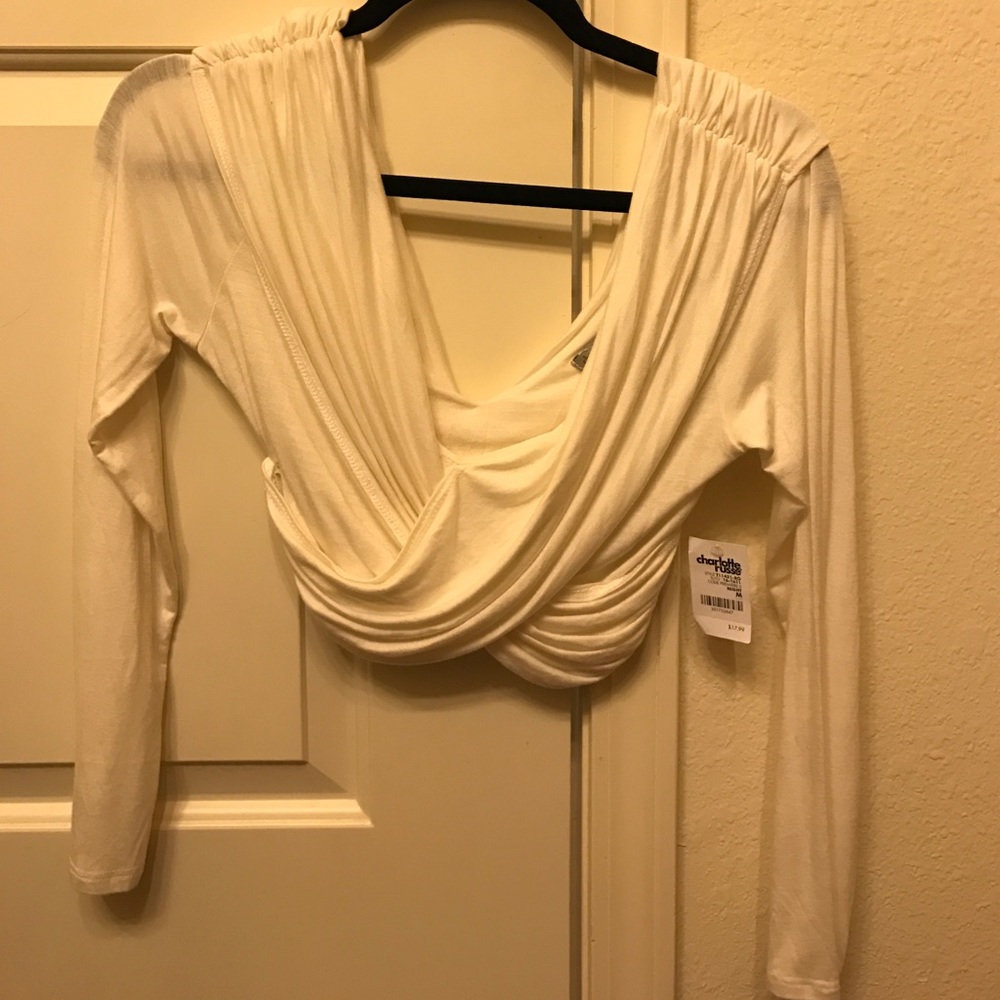 White crop top