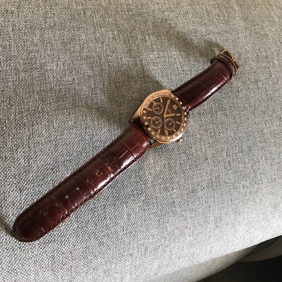 Esprit brown/rose gold watch