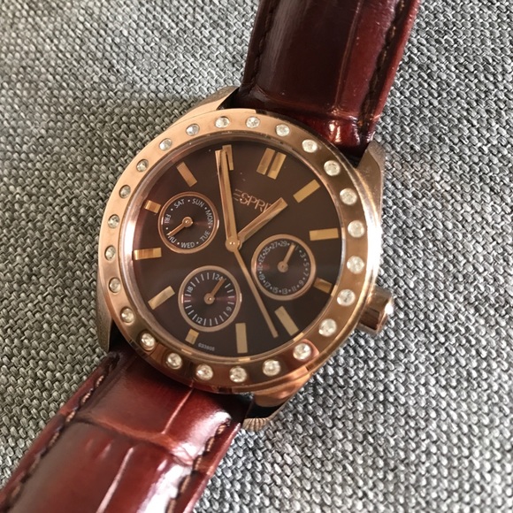 Esprit brown/rose gold watch main image 5