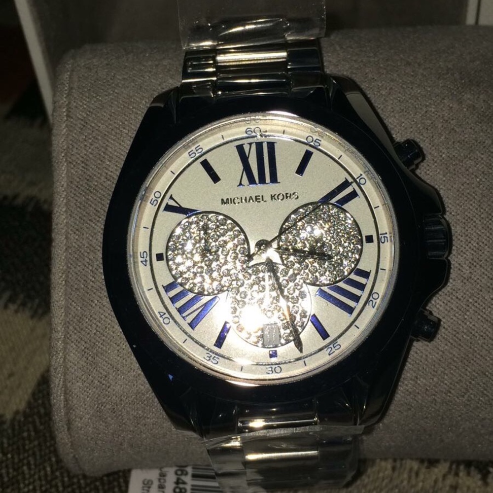 MICHAEL KORS Bradshaw Pavé Silver-Tone Watch - Picture 2 of 2