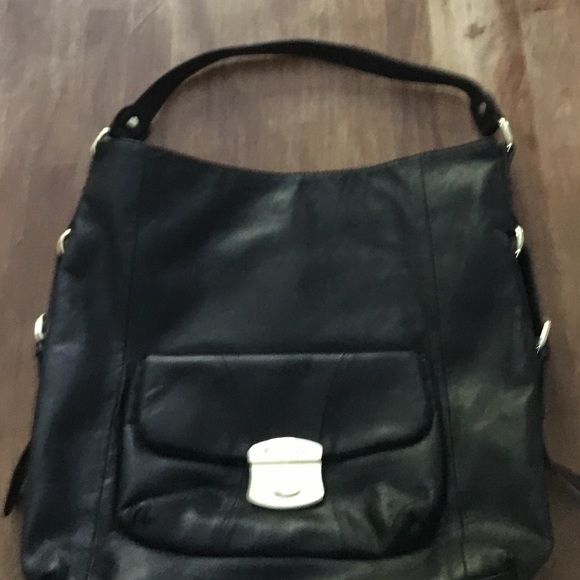 ❤️NWOT Beautiful black Marc fisher bag pleather - Picture 1 of 4