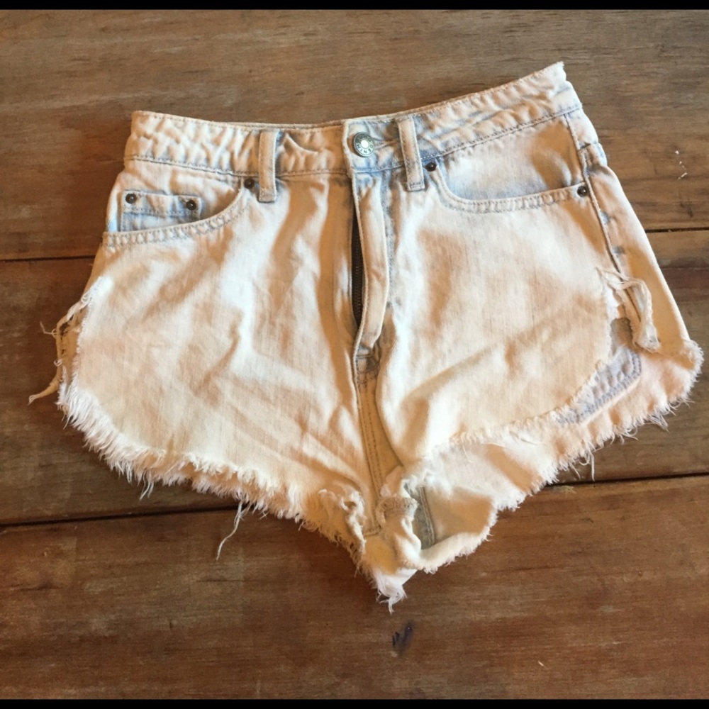 BDG high waisted denim shorts