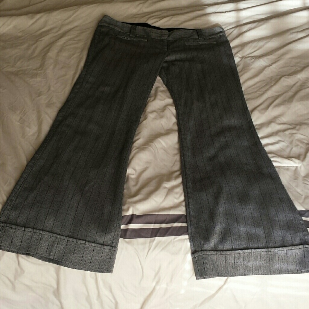 Black and gray striped pants size 30 waist