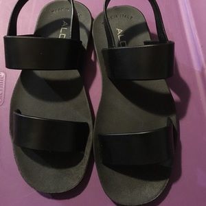 Aldo black Sandals NEW
