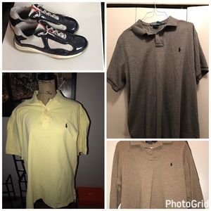 Polo Ralph Lauren and Prada shoes