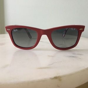 Authentic Rayban red wayfarers