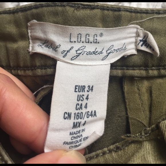 L.O.G.G. Army Green Skinny Cargo Pants - Picture 5 of 8