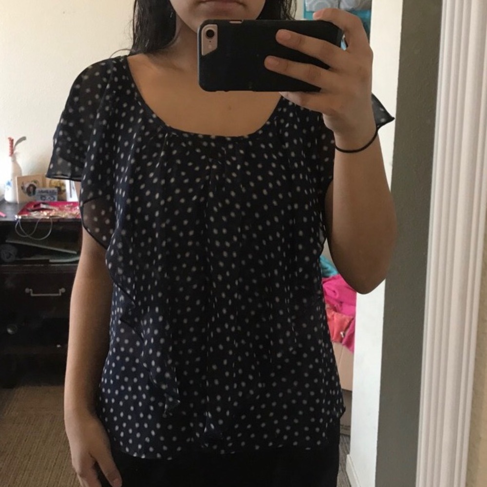 Polka dot blouse