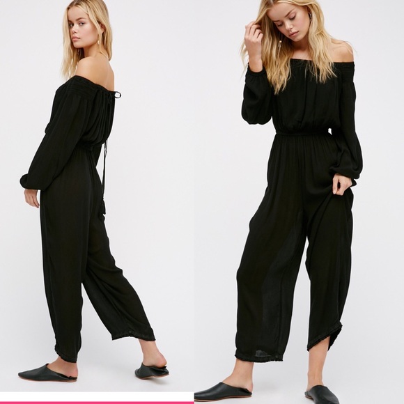 Free People Pants - Free People OFF THE SHOULDER ROMPER -