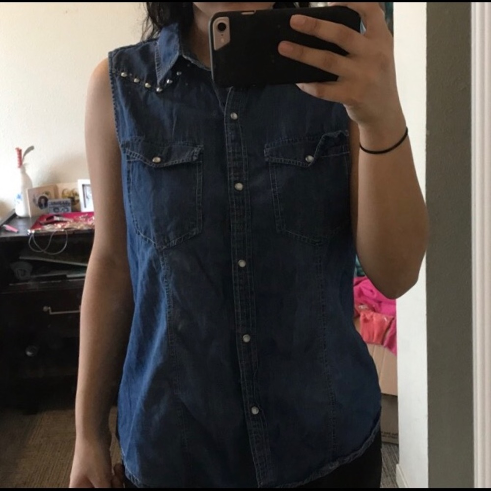 Denim top