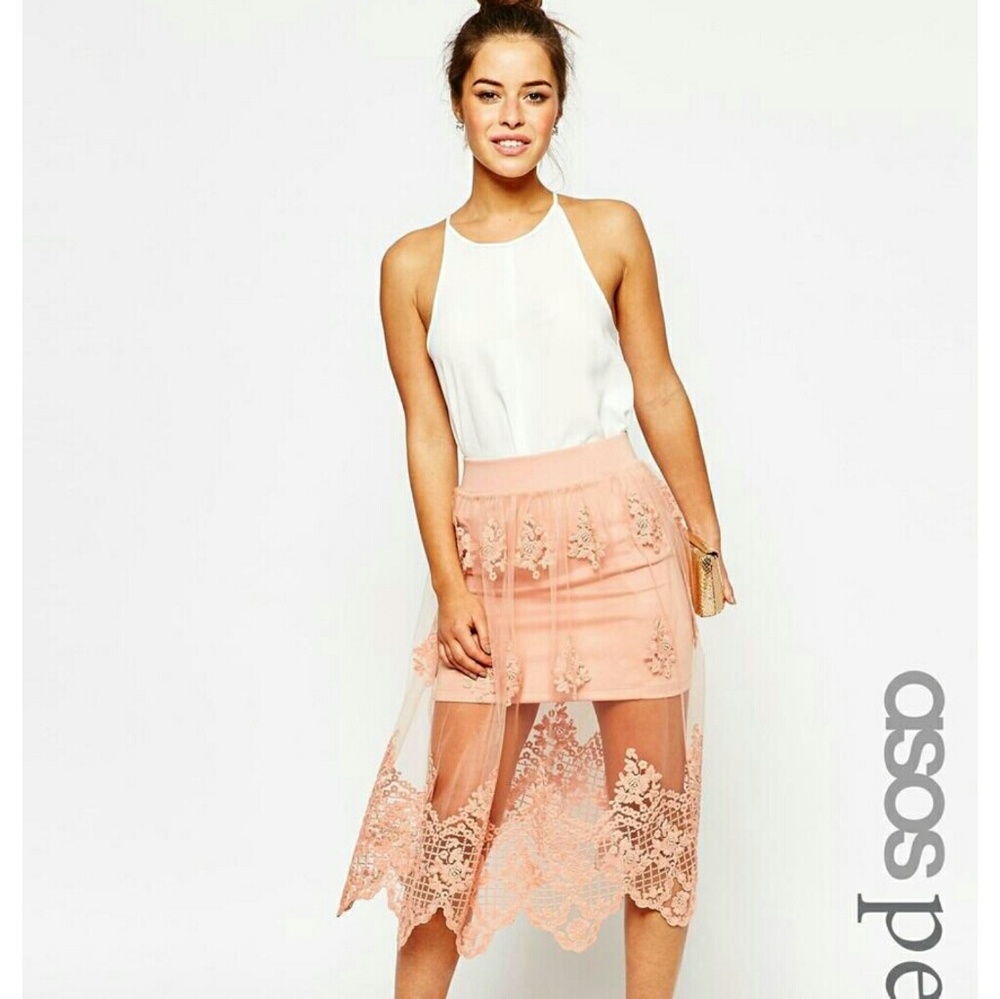 Asos Petite Lace Skirt