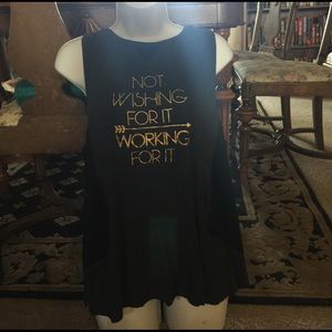 Not Wishing for it Working For It workout shirt