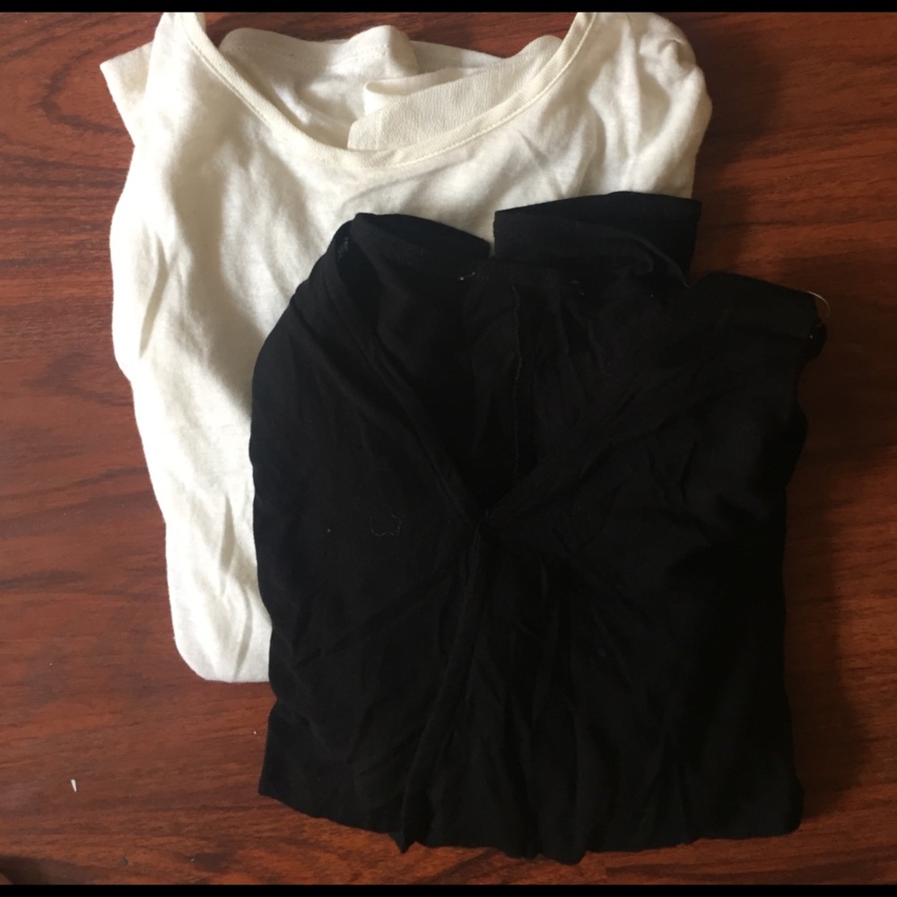 2 FOR 1 Black And White Tops