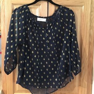 Navy blouse