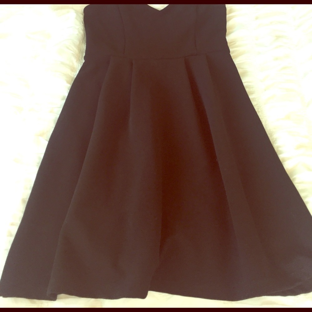 Cute sweetheart strapless black dress small