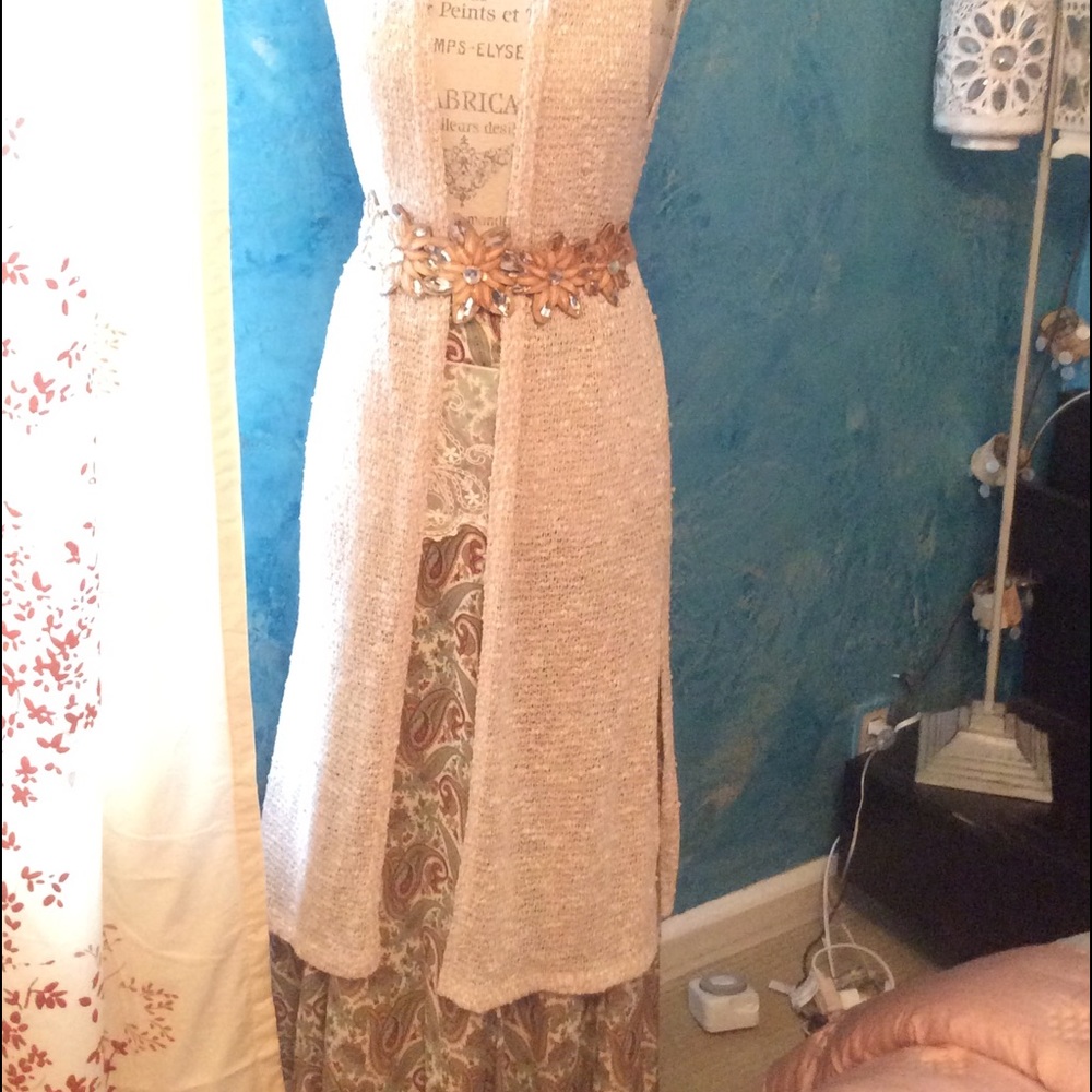 Long BoHo style cardigan
