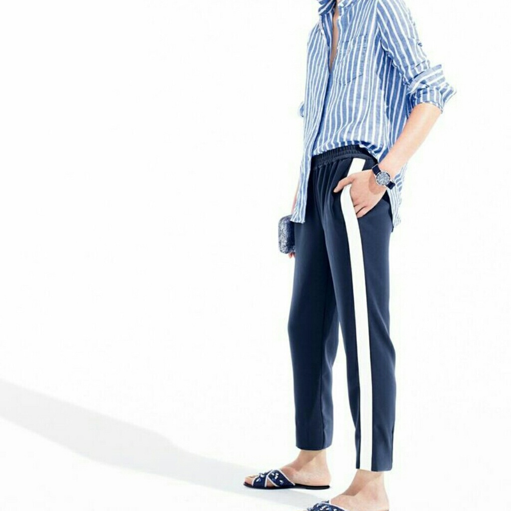 J.crew jogger with stripe