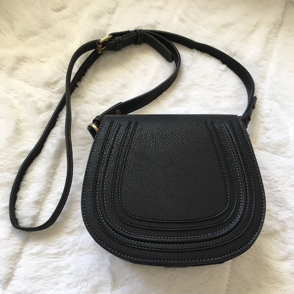 Rebecca Minkoff inspired black cross body bag