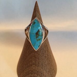 🤑🤑VINTAGE SS TURQUOISE RING 🤑