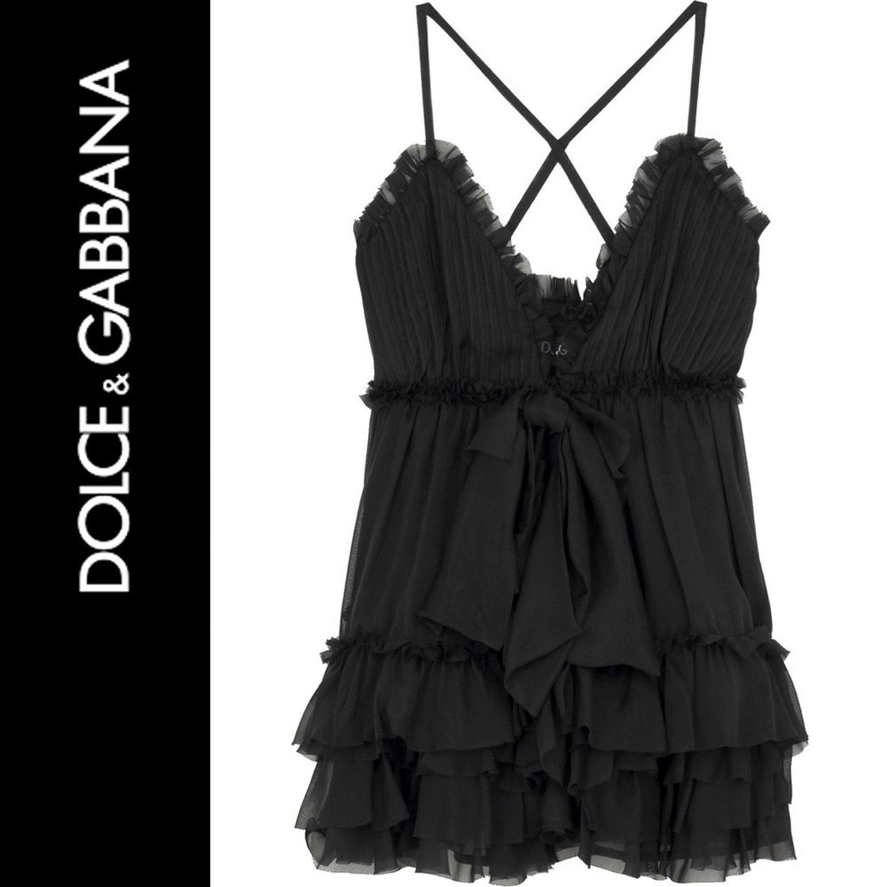 Dolce & Gabbana Layered Silk Chiffon Top