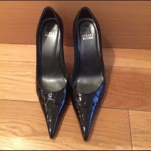 Stuart weitzman patent leather gator heels