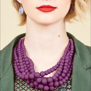 Burst Your Bauble Necklace in Grape Modcloth