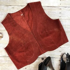 VTG Women’s Suede Vest Festival Coachella Hippie