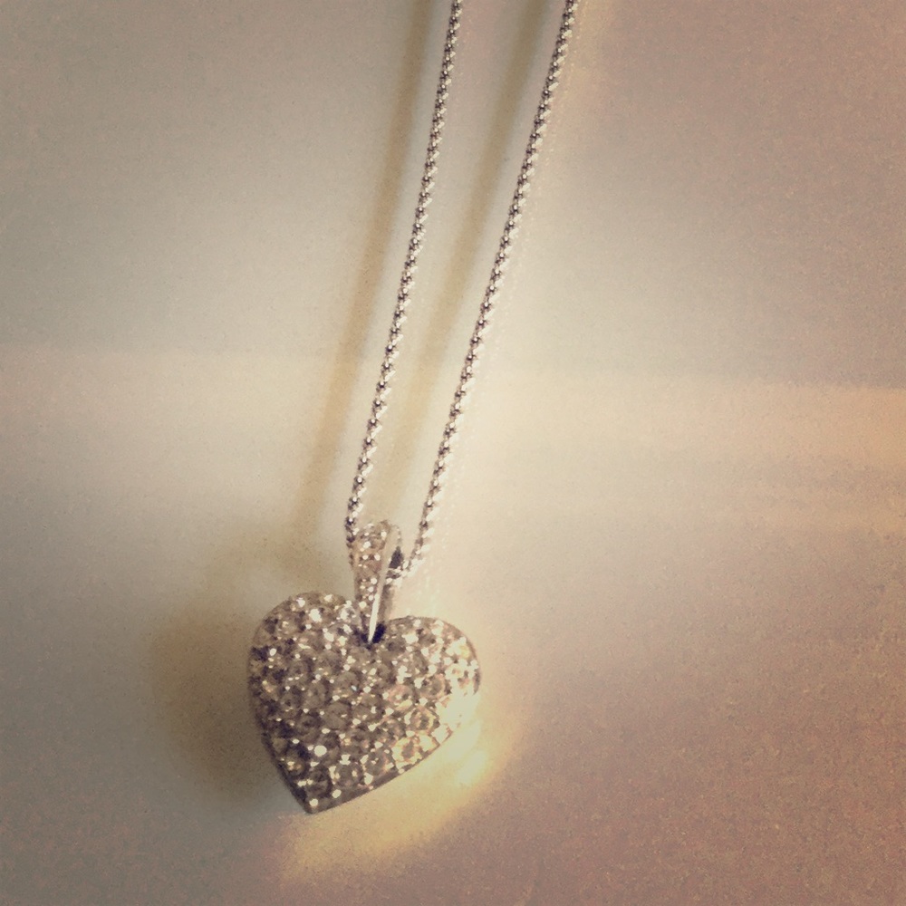 swarovski crystal heart necklace