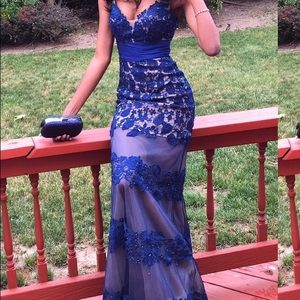 Navy/Royal Blue Prom Dress