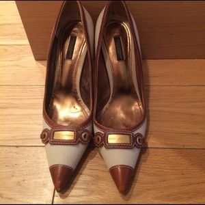 Dolce and gabbana 2 tone heels Price drop