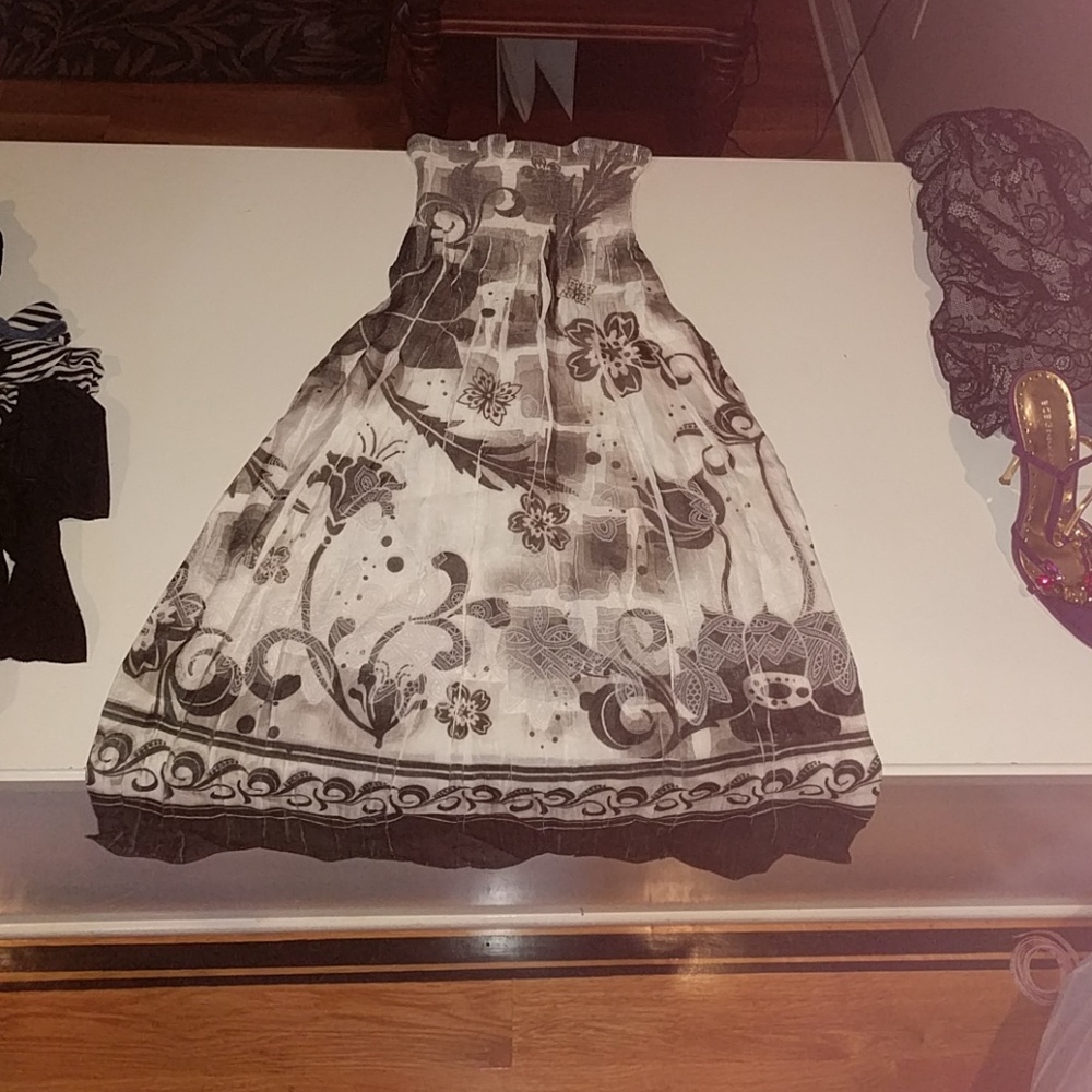 Black and white dress