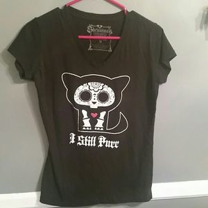 Cat skeleton t-shirt