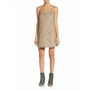 Sam Edelman Perforated Suede Camel Fall Dress