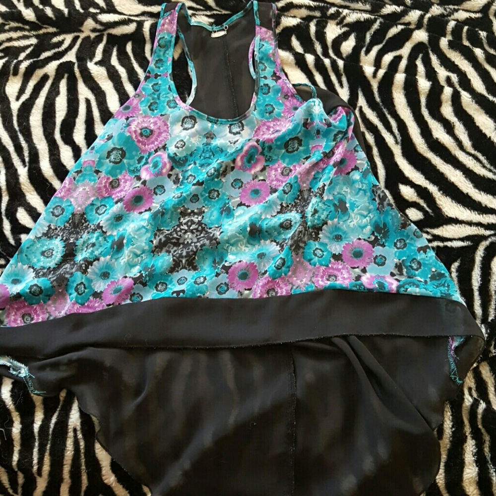 Flowy racer back tank