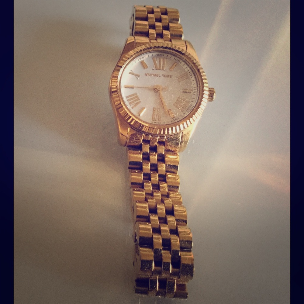 Michael Kors 24k gold watch
